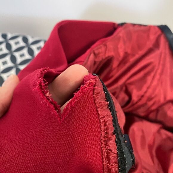 Shoshanna Wells Red Gown off the shoulder  Dress - Picture 6 of 11